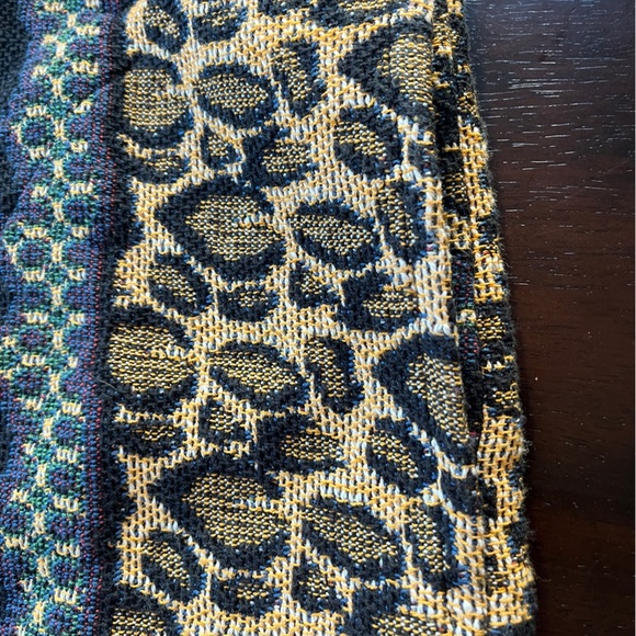 It’s Outta the Bag Y2K 1990’s Long Tapestry Cardigan Wooden Buttons Pockets, 1X - Picture 7 of 10